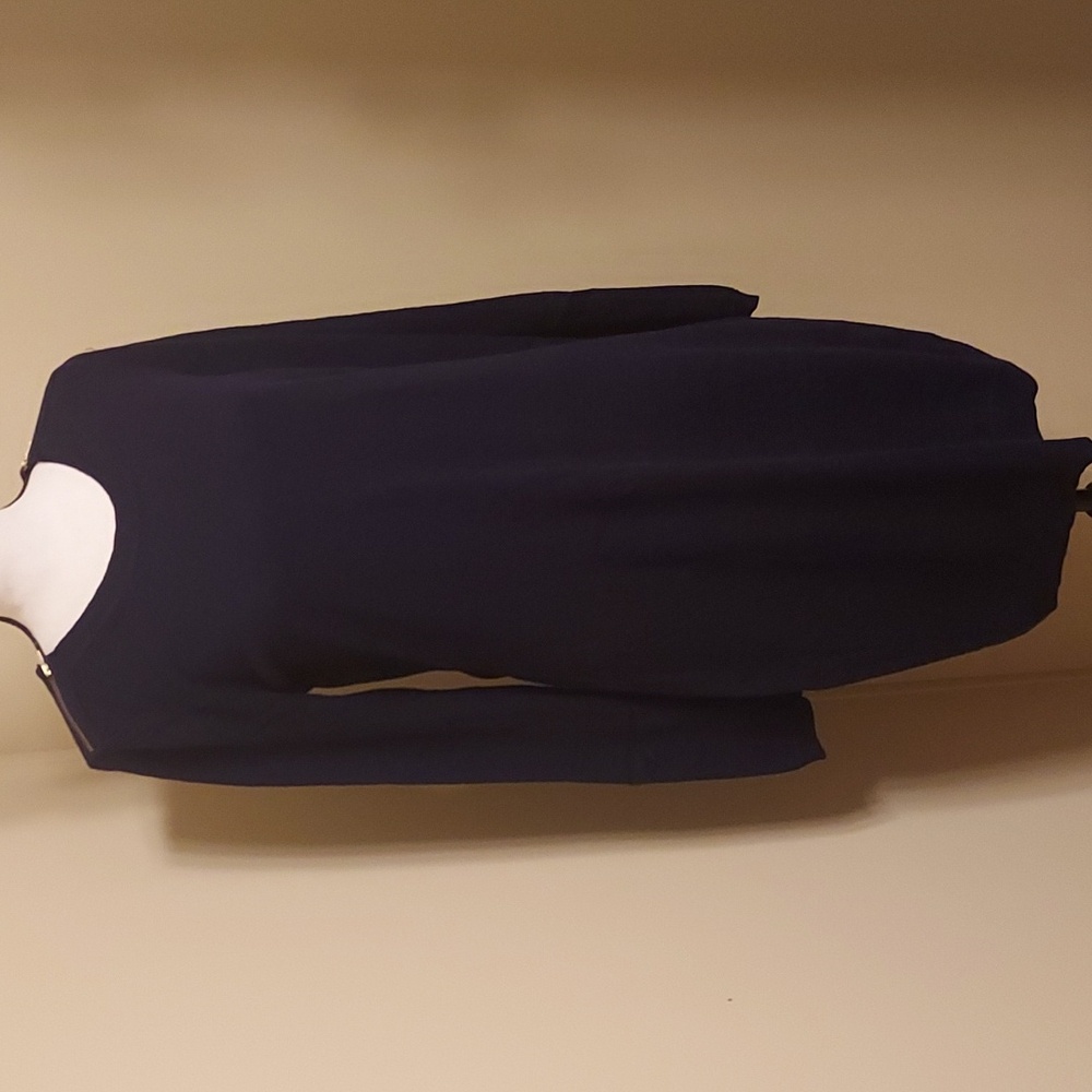 Gap Navy Sweater Dress With Zip Design On Neckline